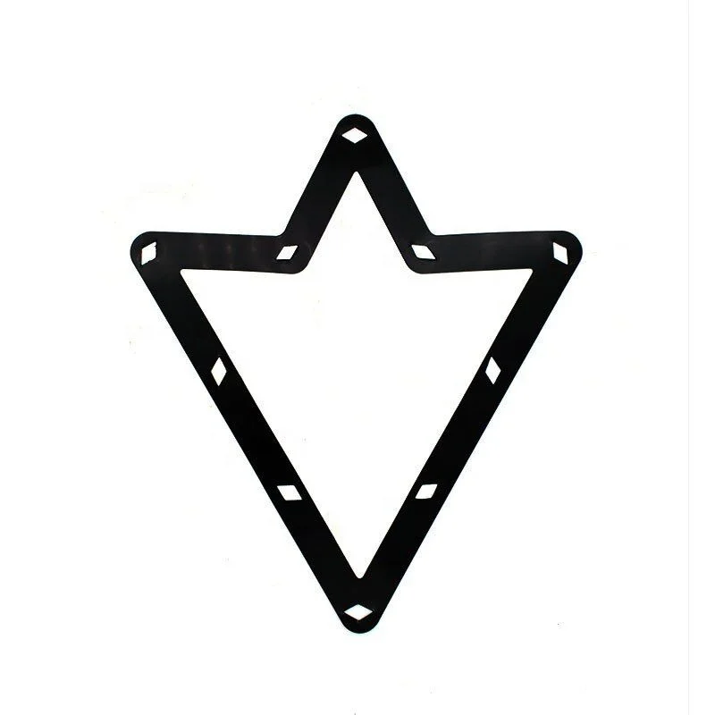 

Snooker Pool Table Triangle Invisible Rack Sheet 6x 2-1/4" Size Billiard Pool Ball Accessory, Black, white