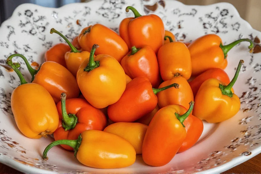 Flavor wheel showing Anaheim chili notes