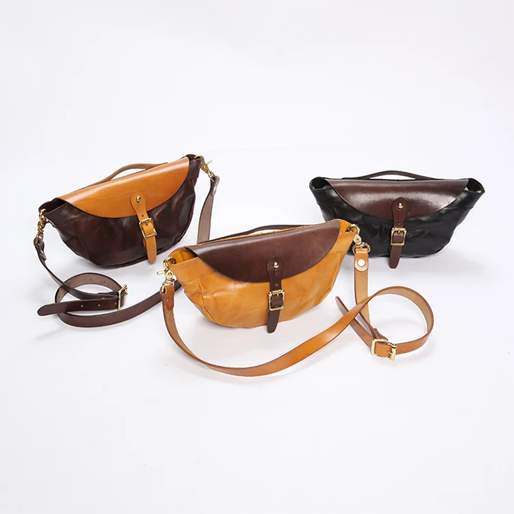 

Best Real Vegetable Tanned Cow Leather Sling Bag Shoulder Bag Men Messenger Bag 6151, Customized color