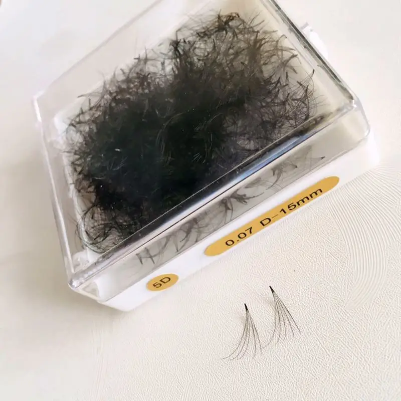 

Factory Premade Fans 4D 5D Russian Volume Lashes C D Curl Eyelash Extension 0.07 0.10 Heat Bonded False Eyelashes, Black or according to client's special request