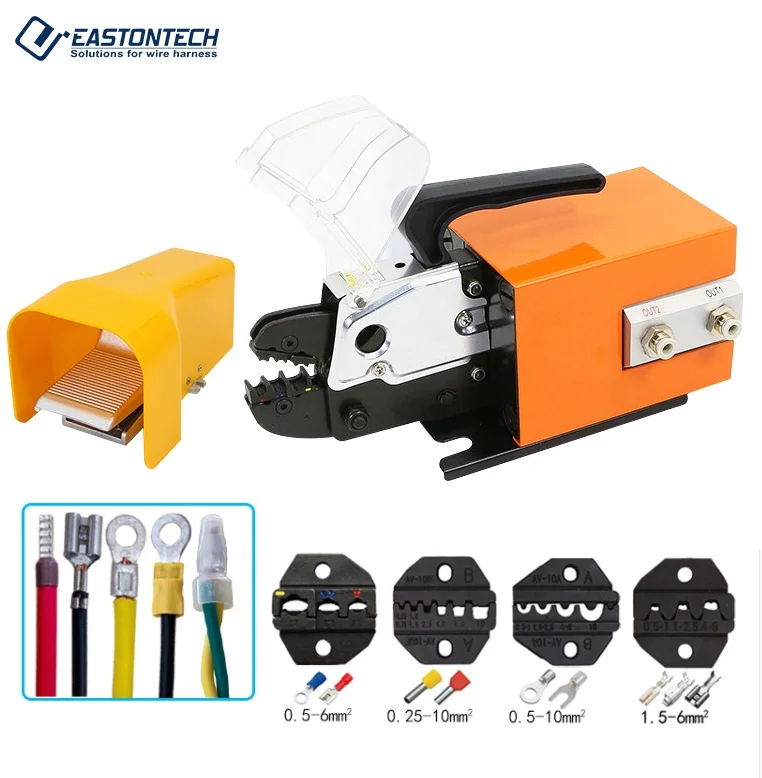 

AM-10 Easy carry pneumatic crimper Pneumatic JST crimp tool cable lug crimping machine terminal crimper