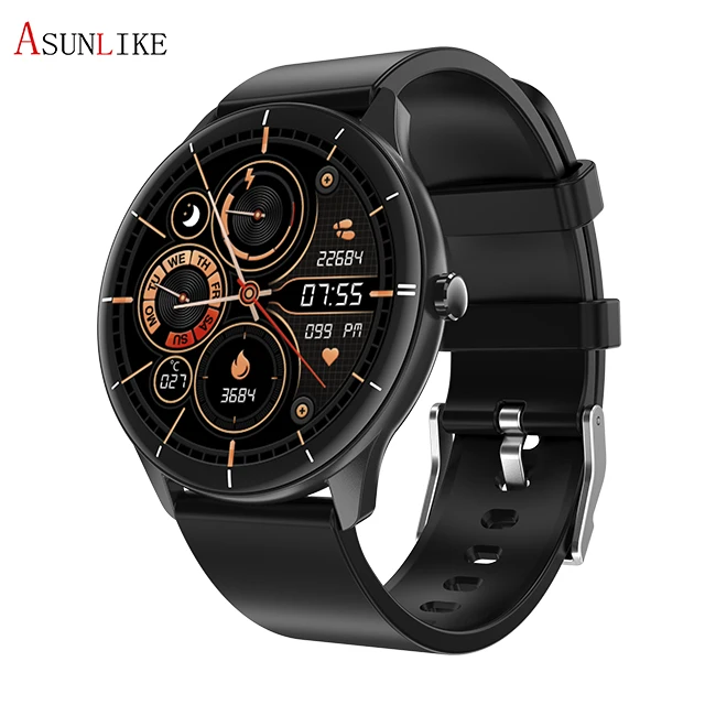 

2021 new arrival Round full touch large screen waterproof sports health smart watch watches men wrist