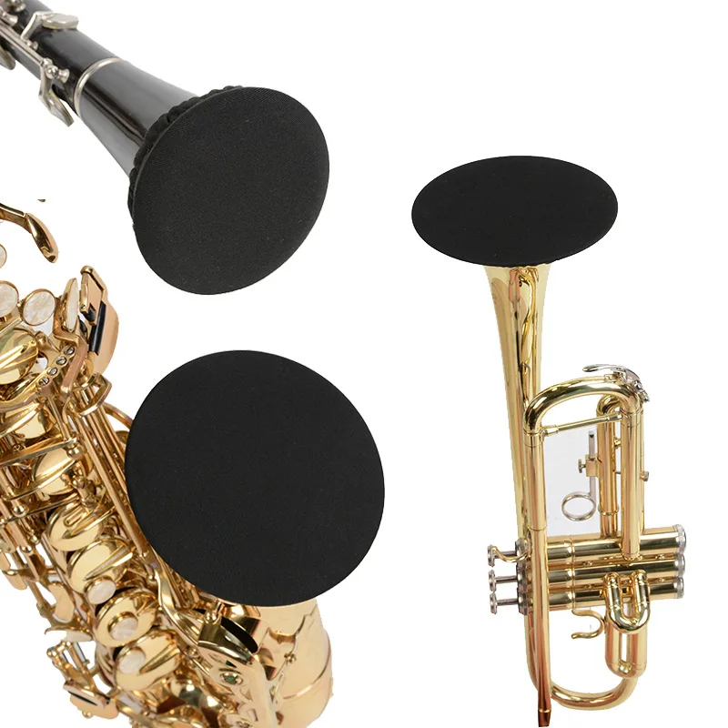

Amazon Wholesale Reusable Music Bell Cover Suitable for Clarinet Straight Saxophone Alto Saxophone Trumpet Tenor Saxophone, Black