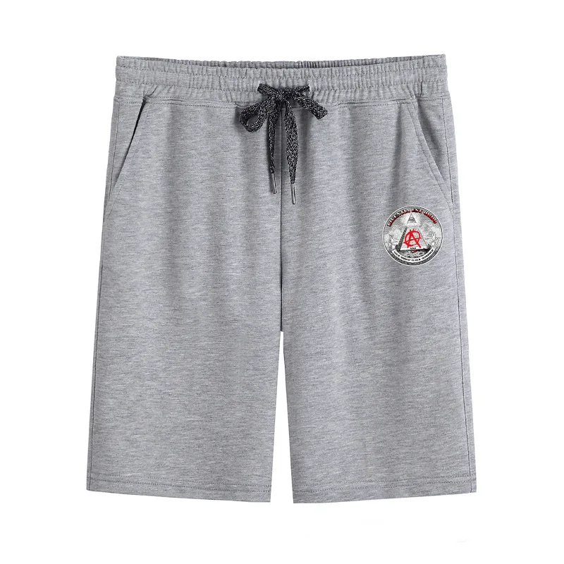 

2021 OEM Service Summer Gray Breathable High Waisted Shorts Fitness Plus Size Shorts For Men, Black,gray
