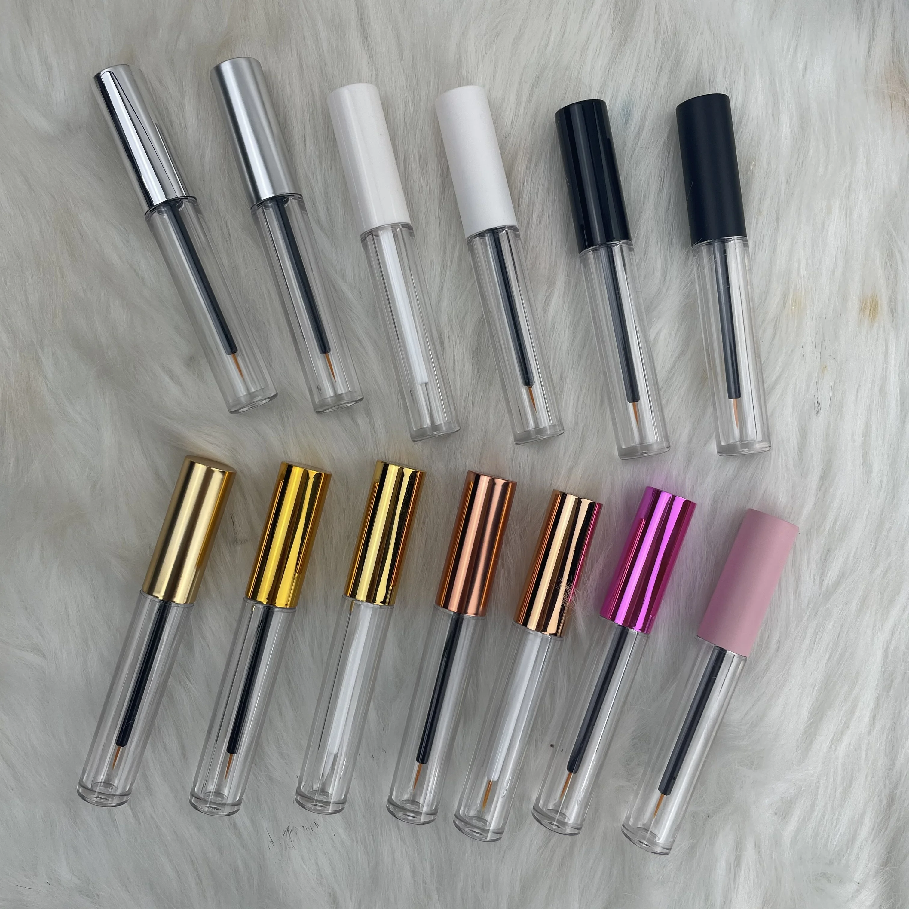 

Wholesale empty tube lashes growth liquid bottle custom private label empty lash growth serum tube