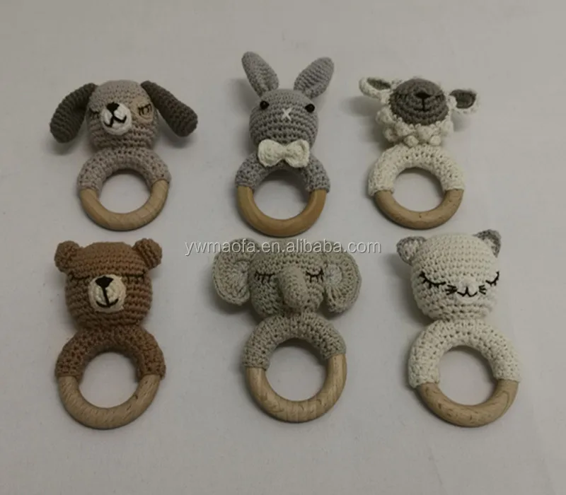 crochet elephant rattle