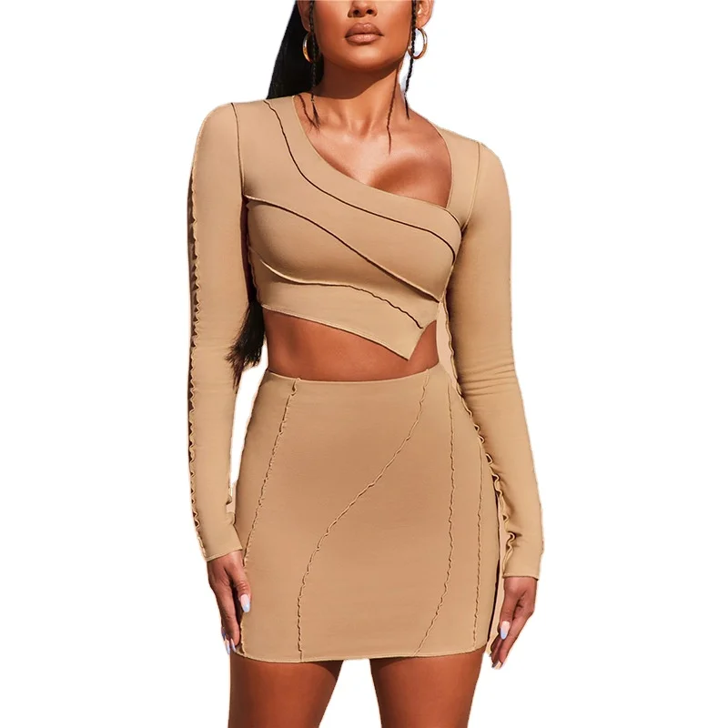 

Discount Collarless Autumn Women Party Casual Dresses Anti Static Knee Length Women Elegant Nice Skirt Dress