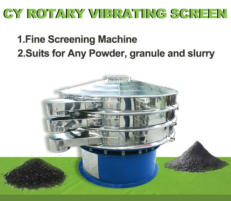 Powder Grading Rotary Animal Feed Vibrating Screen