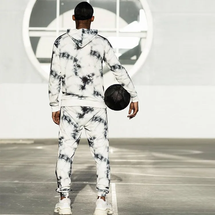 mens tie dye jogger set