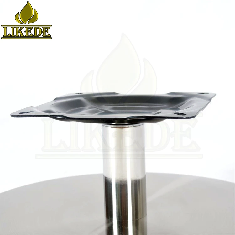 Stainless Steel Round Flat Swivel Base Metal Rolling Chair Legs Use Metal Material