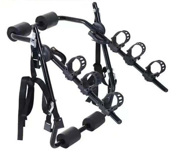 

Car Rear Hanging 3 Bike Bicycle Mount Carrier Boot Car Trunk Rack, Black