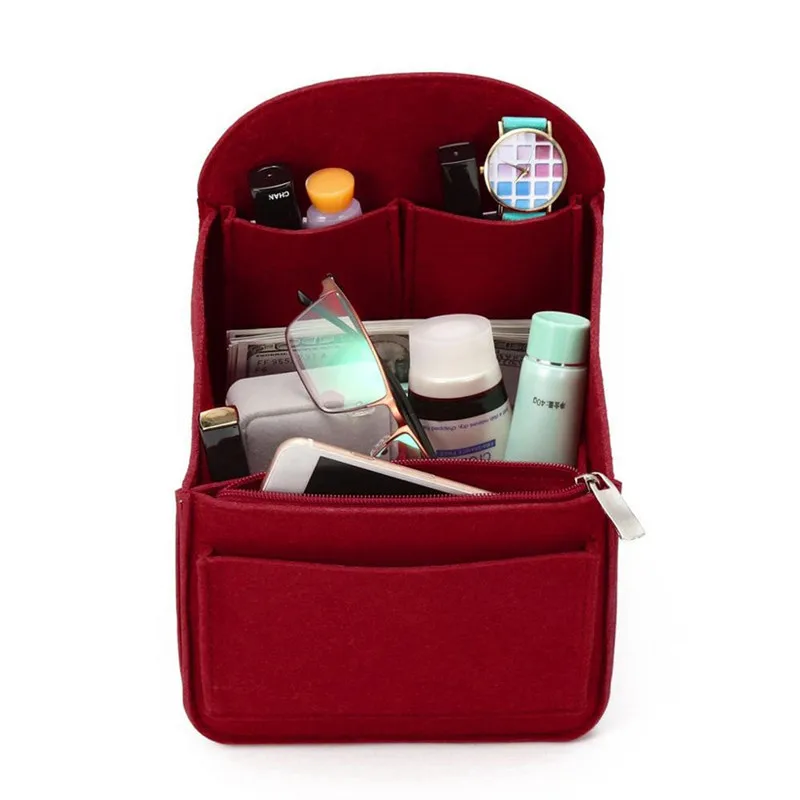 

Felt Travel Cosmetic Bag Makeup Organizer Bag In Bag