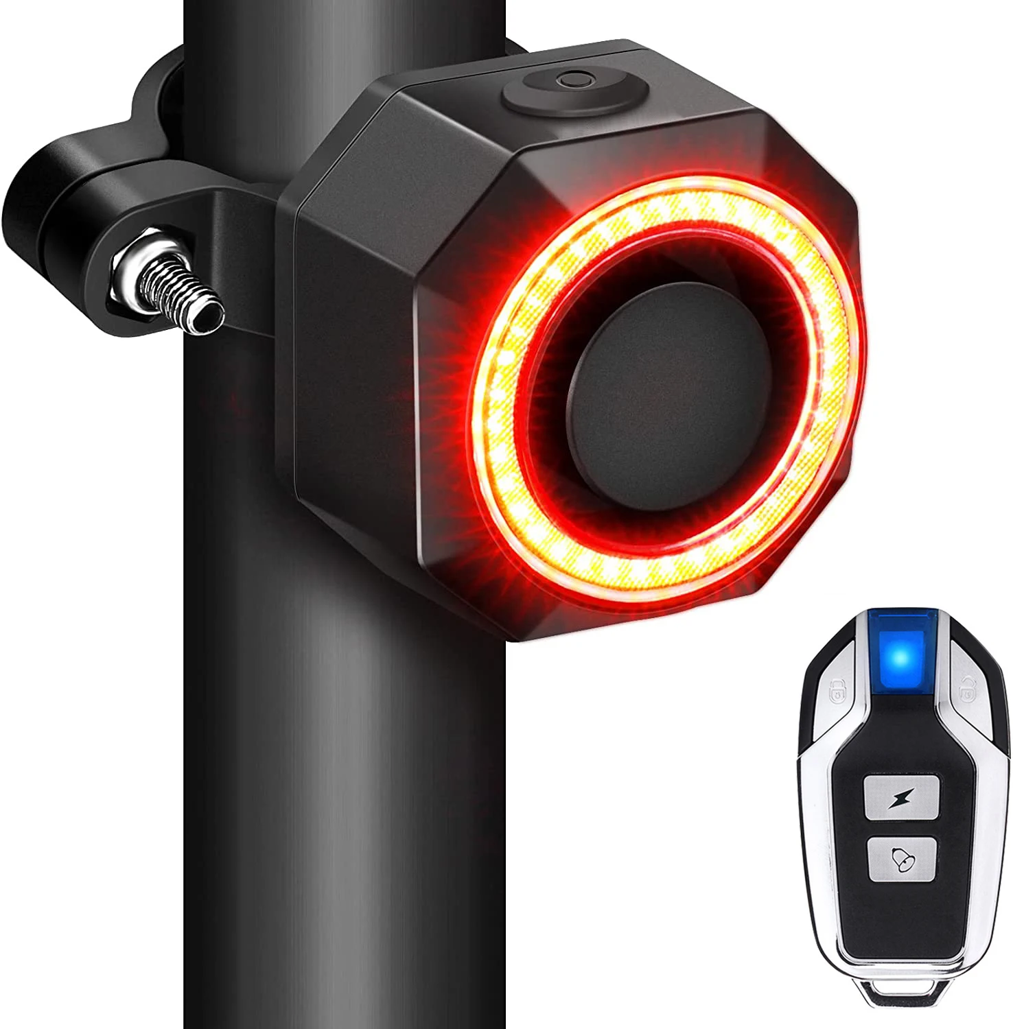 

USB Rechargeable Rear Bicycle Lights Cycling Lamp Warning Tail Light Motorcycle Burglar Alarm For Bicycle Led Bike Light