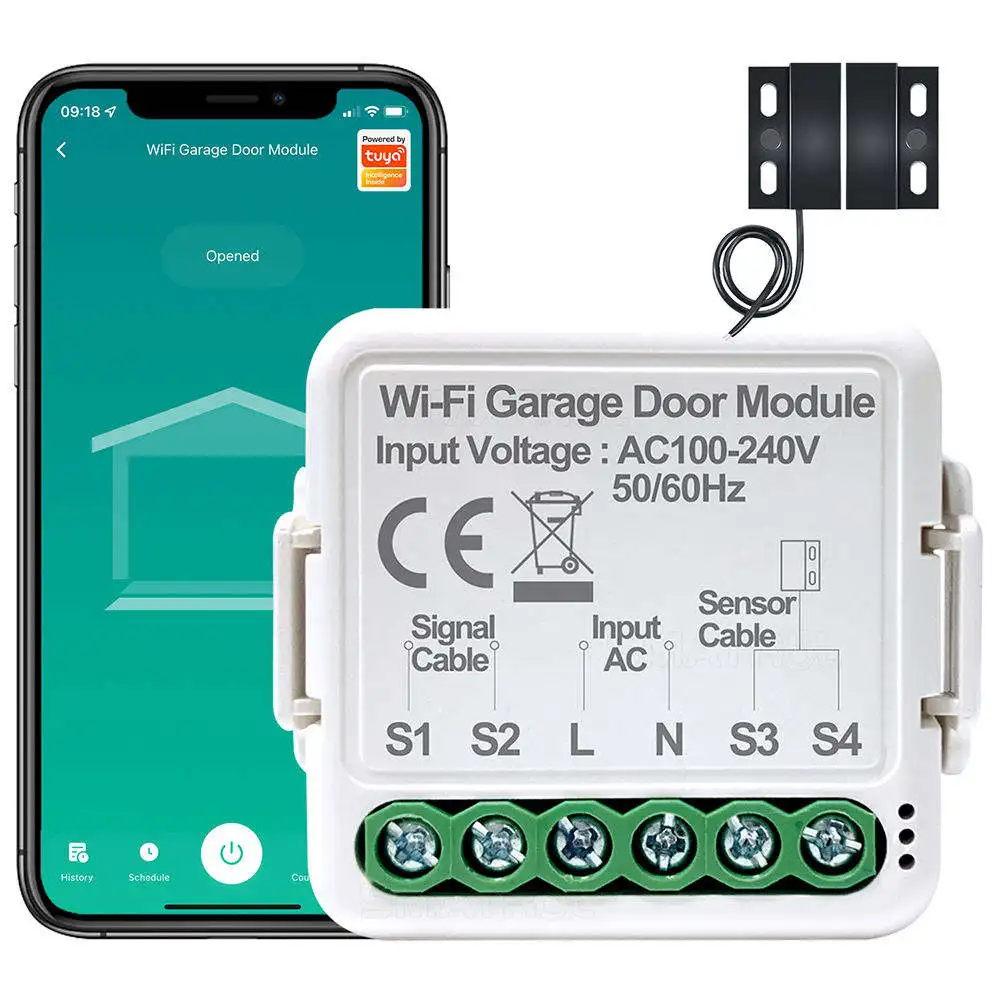 

YIERYI Smart life APP Remote Control Roller Shutter Garage Door Switch Gate Tuya Bluetooth Smart WIFI Garage Door Opener