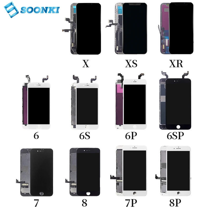 

Mobile phone lcd digitizer 6 7 8 X lcd screen for iphone6 6s plus 7 8p x xr xs 11 lcd display screen