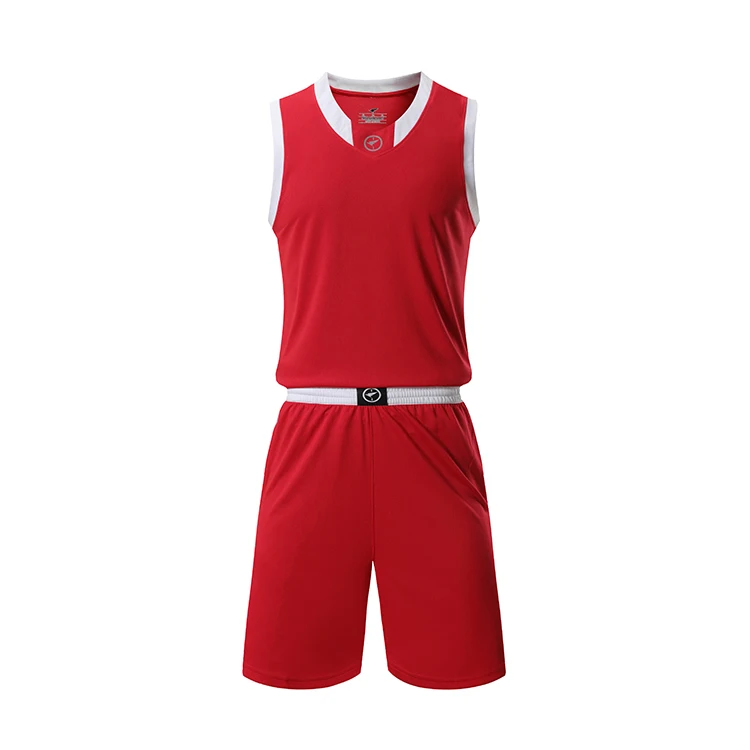 

Custom Basketball Team Uniforms Red Color Design Basketball Jersey For Men