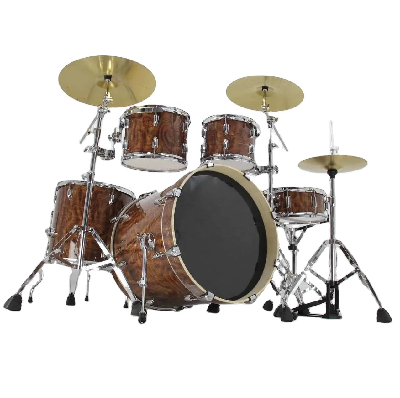 

Weifang Rebon 5 drums and 3 Cymbals Acoustic Drum kit drum set