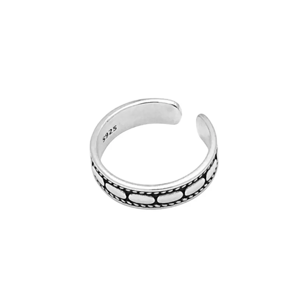 

R262 2021 New Product jewlery girls S925 sterling silver fashion adjustable rings for women