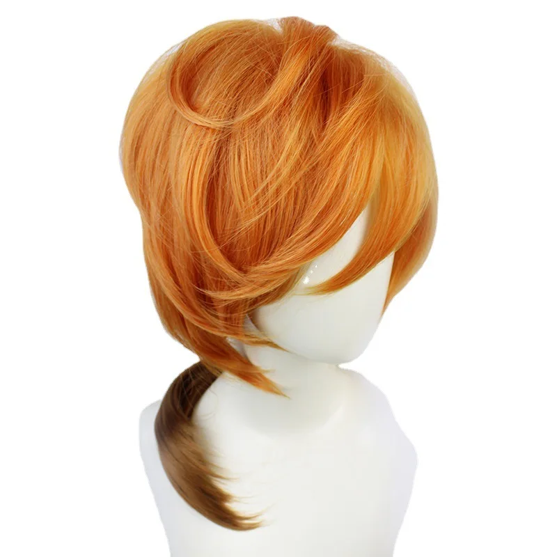 

Bungo Stray Dogs Nakahara Chuuya Anime Cosplay Wig Heat Resistant Synthetic Hair Wigs For Women, At shown