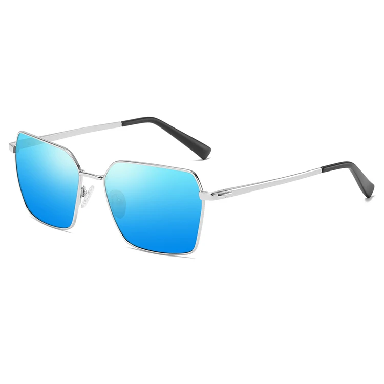

Wholesale high quality 2020 fashion luxury Unisex metal lenses Unisex square sunglasses