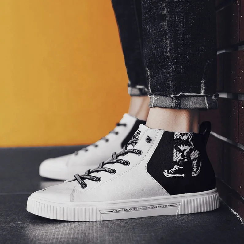 

China Factory Wholesale Custom Printed Lace Up Shoes Casual Men Shoes, Optional