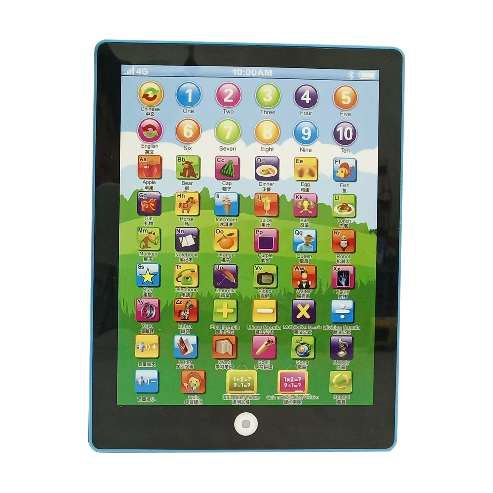 
8 major functions english learning tablet pad for kids studying toys 