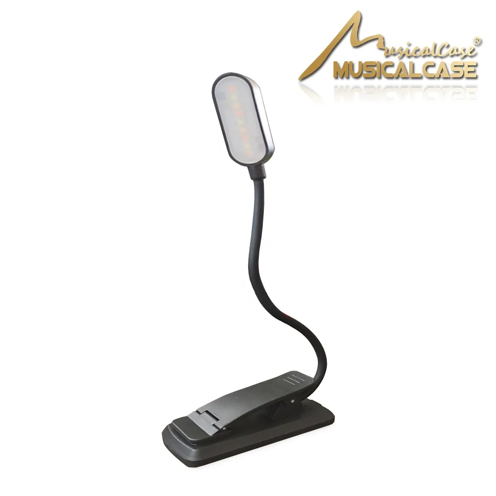 
Flexible Music Stand variable LED lamp Light platinum Clip-on&Adapter Mighty Bright Book Reading Lamp 