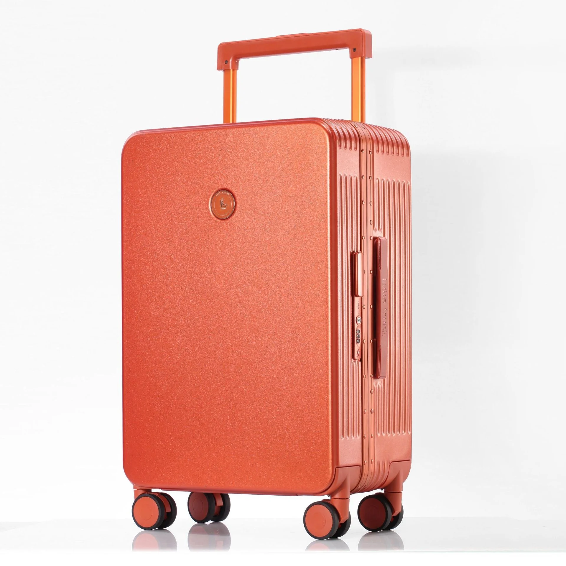 

wholesale cheap 4 wheel high quality scratch resistant spinner aluminium carry on luggage 3pc sets, Customized color