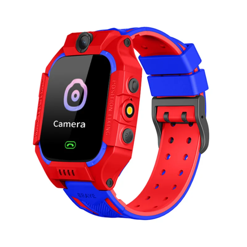 

Q19 kids smart watch LBS location dual cameras with SOS two way call Flip design smartwatch children, As picture show