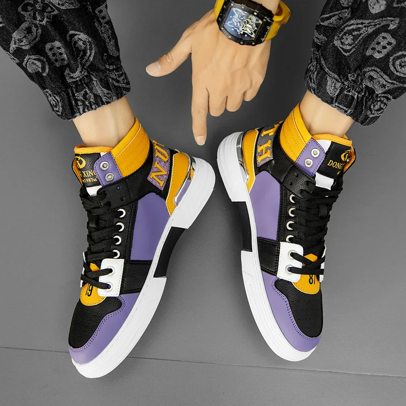 

2022 Men's Sports Shoes High Top New Style No. 1 Trendy Men's Casual Shoes