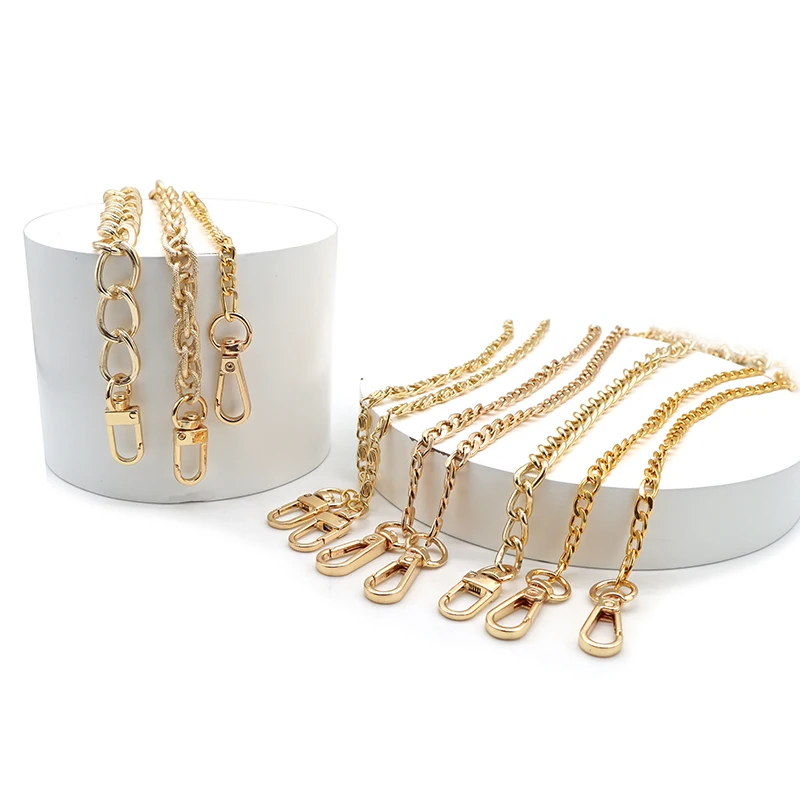 

Luxury Gold Plated Replacement Sling Shoulder Messenger Crossbody Strap Bag Accessories Metal Chain For Bag