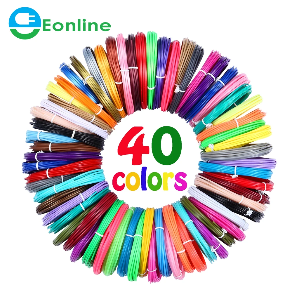 

Eonline PLA Colored Odorless Safety Plastic 3D Pen Filament Diameter 1.75mm For 3D Printing Pen Kids Birthday Creative Christmas