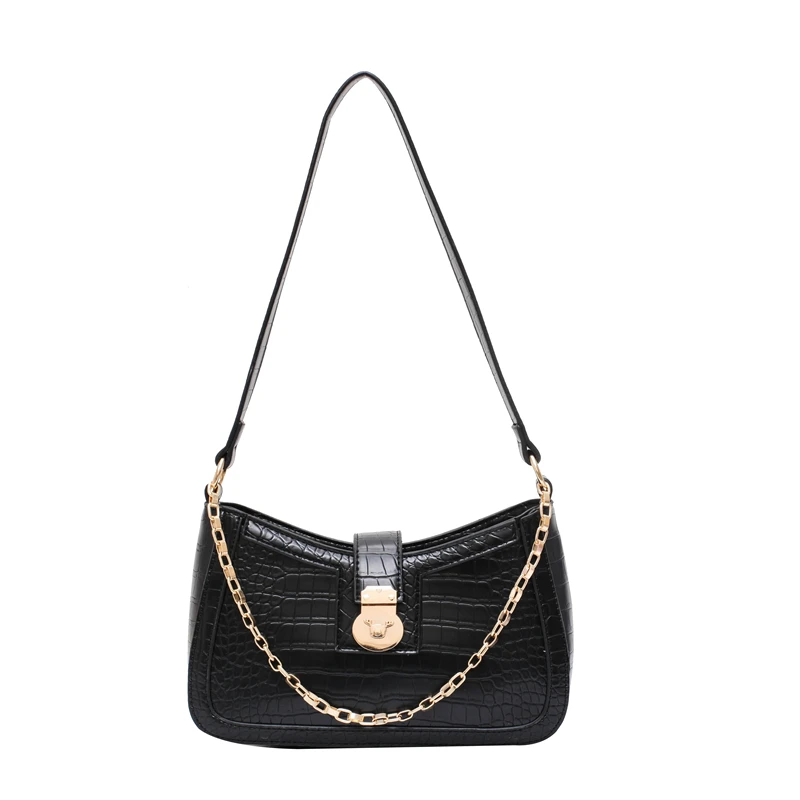 

2020 Stone Pattern Chain Female Handbags Ladies Crossbody Shoulder Bag Leather Women Hand Bags