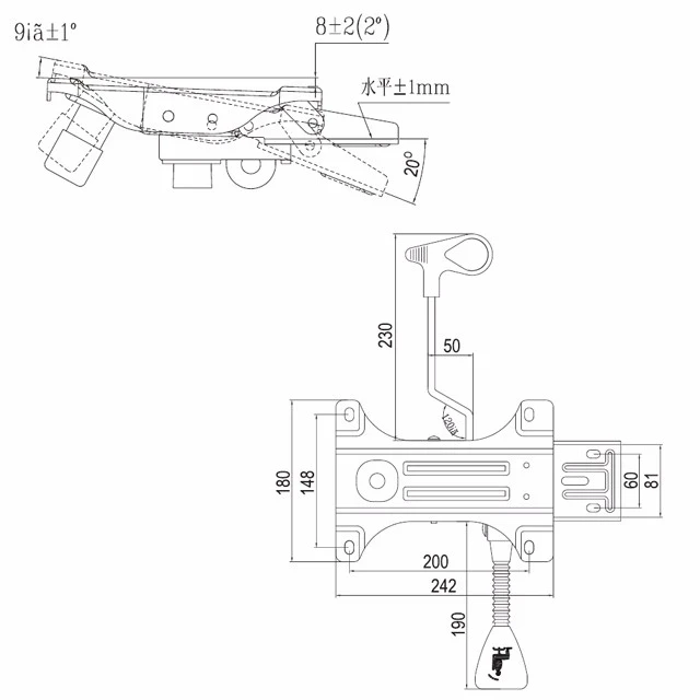 Swivel Chair Hardware Mechanism - Office Chair Lift Parts