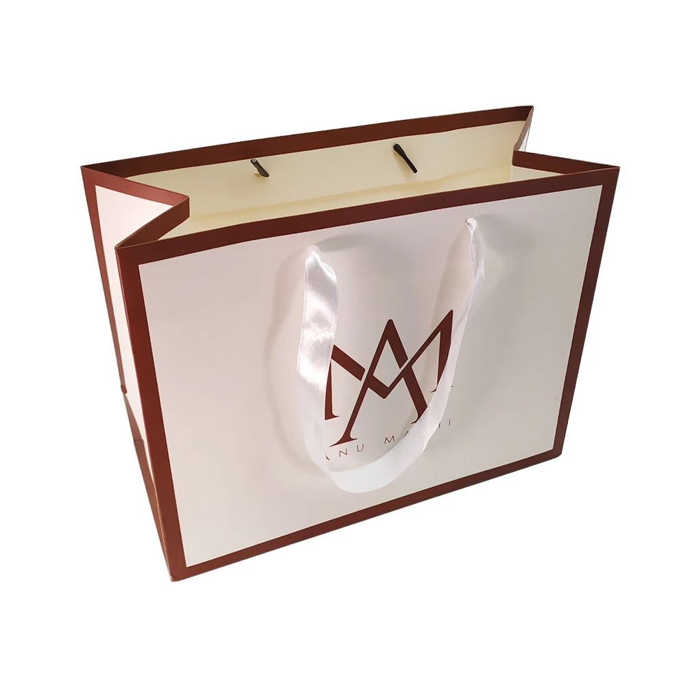 
Wholesale custom print luxury gift shopping paper bag 