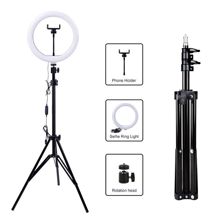 

M26 10 Inch ring light with 160cm tripods wireless remote Makeup Led Beauty Fill Light Ring Light For Phone Holder Tripod