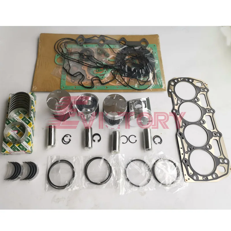 

For Shibaura N844-L N844-T N844L-T N844L N844T rebuild kit overhaul piston ring bearing gasket + conrod 1pc