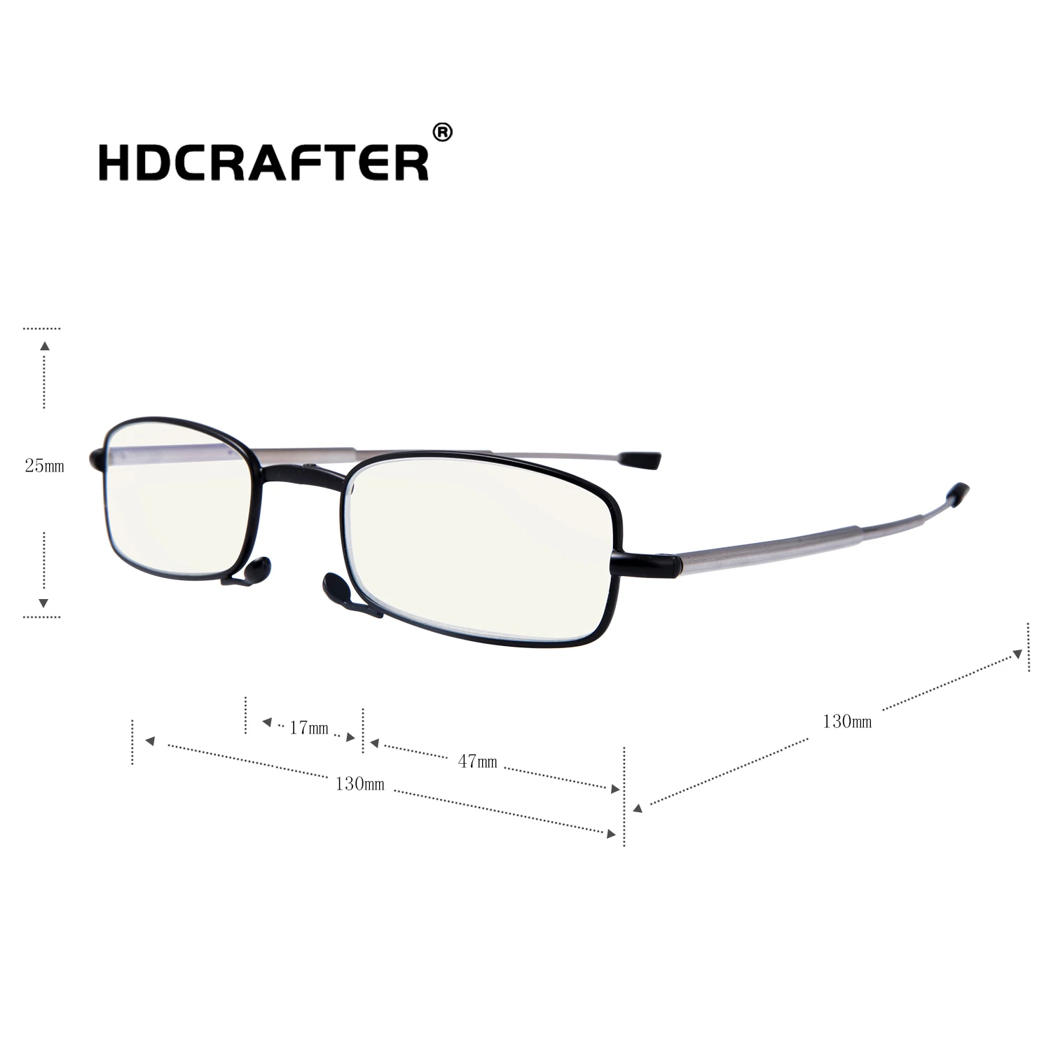 

Foldable anti-blue antenna reading glasses, 4 colors