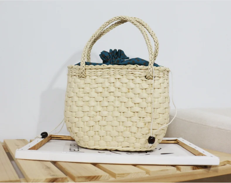 

Wholesale Low Price Women Summer Shopping Custom Tote Basket Straw Bag Beach