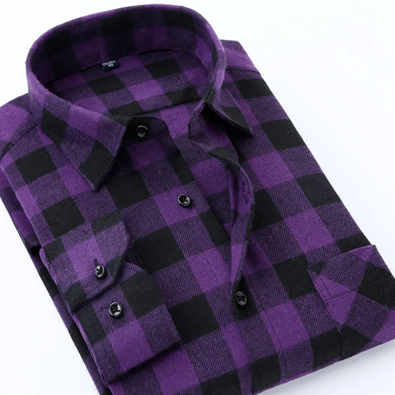 

Mens Quilted Long Sleeve Winter Flannel Shirts