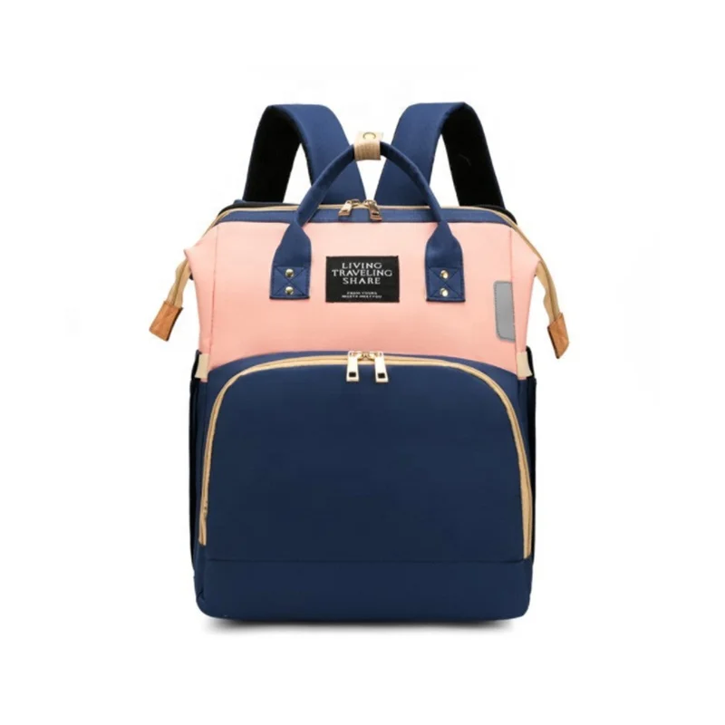 

2021 Modern Large Capacity Diaper Bag Mommy Travel Backpack With Changing Foldable Baby Bed Backpack