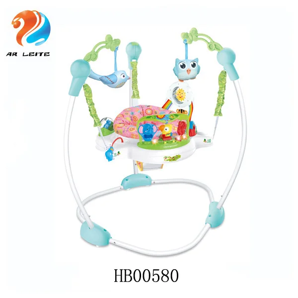 

Wholesale new baby items safely baby jumping chair with light baby music bounce chair, Blue/pink