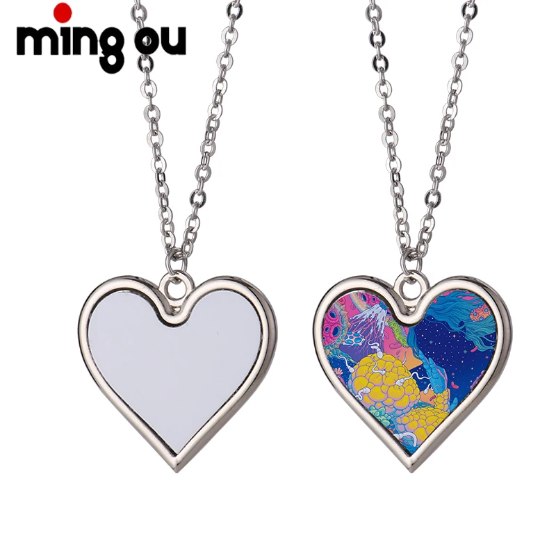 

DIY Jewelry Accessory Latest Sublimation Red Heart K Necklace