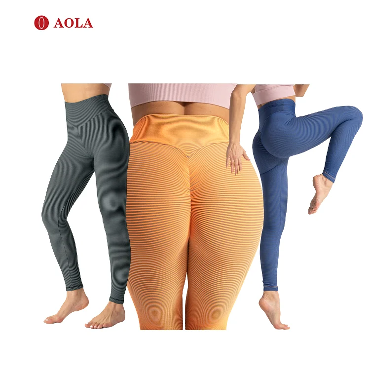 

AOLA Gym 2021 Fitness Workout Seamless New Running High Waist Lift Womens Tights Leggings Spandex Yoga Pants, Pictures shows