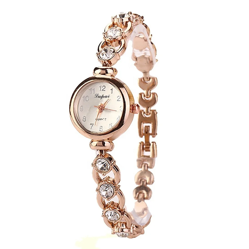 

2020 Luxury Slim Strap Diamond Watch Women Analog Bracelet Watch Brand Gold TW449