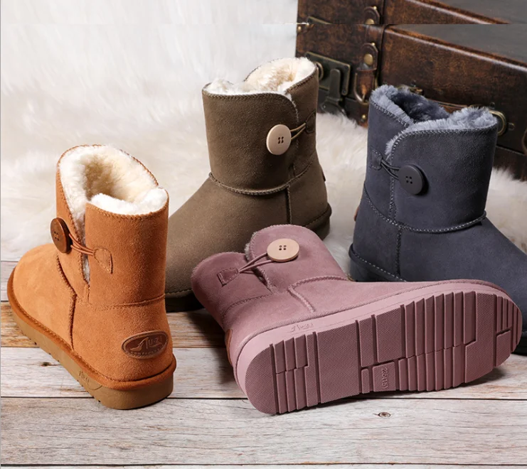 

NEW COLLECTION ladies leather ankle cheap snow boots women shoes for sale