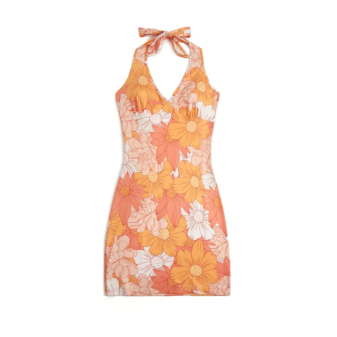 

Wholesale New Floral Print Off Shoulder Backless Sexy Sleeveless Women Fairy Dress