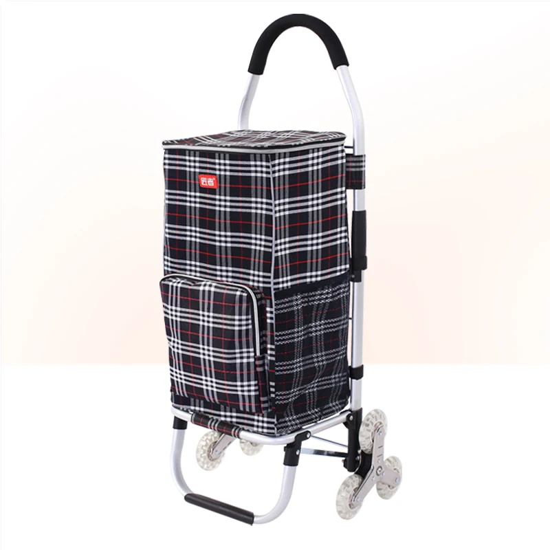 

Folding Shopping Cart Aluminium Metal Lightweight Handle Carry Hand Trolley Cart Trolley Bag Foldable Cart, Cusromize