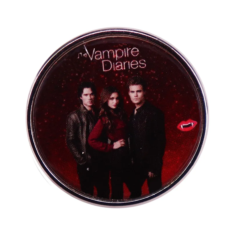 

Hot TVD Jewelry The Vampire Diaries Alloy Enamel Pins Brooch for Women Men