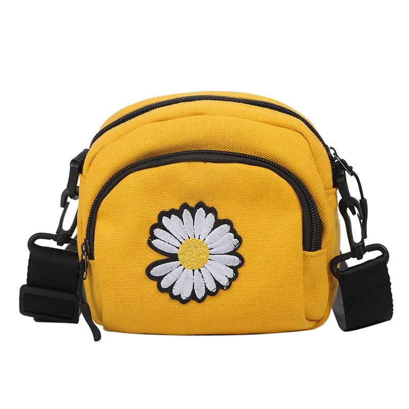 

SP591 New canvas bag small student cross bag cute calico cloth bag, Multi colors